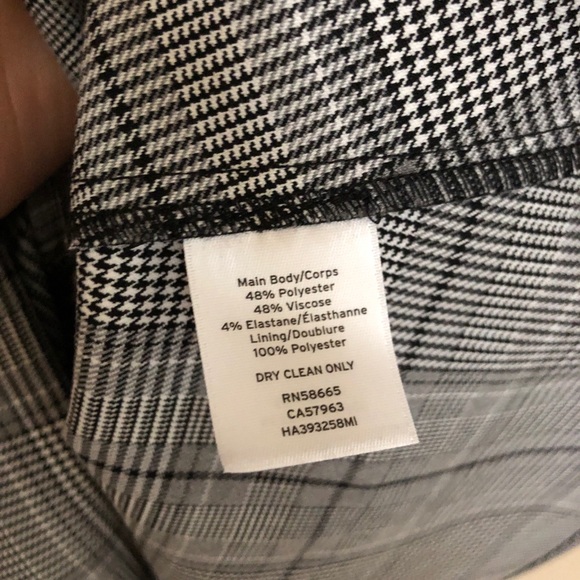 Halogen grey plaid ballon sleeve wrap shirt - Picture 8 of 9